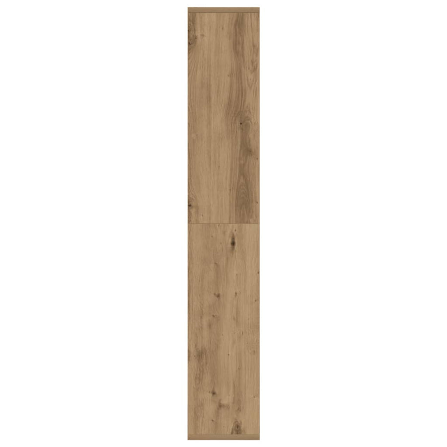 Boekenkast 72X20X120 Cm Bewerkt Hout 72 cm artisanaal eikenkleurig