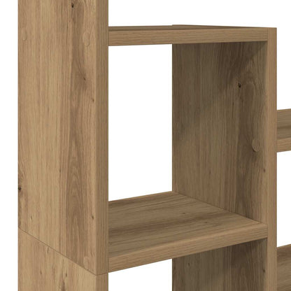 Boekenkast 72X20X120 Cm Bewerkt Hout 72 cm artisanaal eikenkleurig