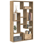 Boekenkast 72x20x120 cm bewerkt hout eikenkleurig