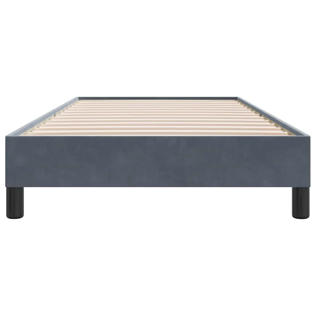 Bedframe zonder matras 80x210 cm fluweel donkergrijs