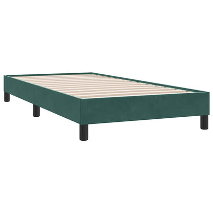 Bedframe zonder matras 80x210 cm fluweel donkergroen