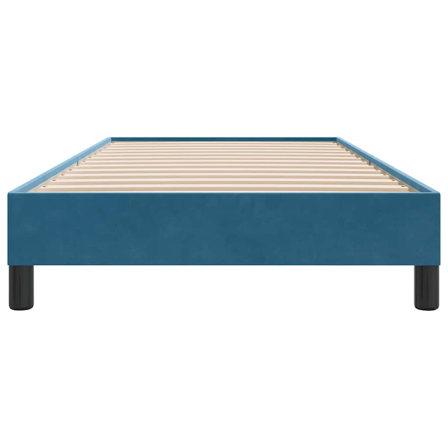 Bedframe zonder matras 80x210 cm fluweel donkerblauw
