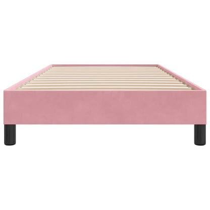 Bedframe zonder matras 80x210 cm fluweel roze