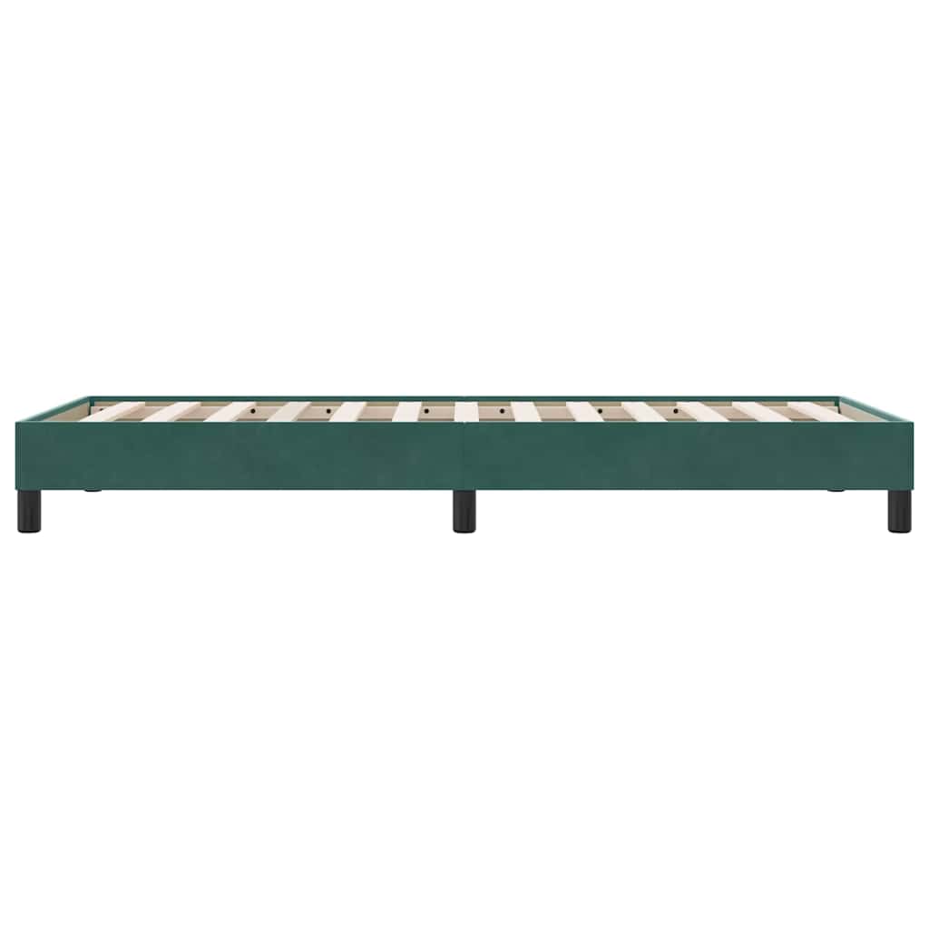 Bedframe zonder matras 90x210 cm fluweel donkergroen