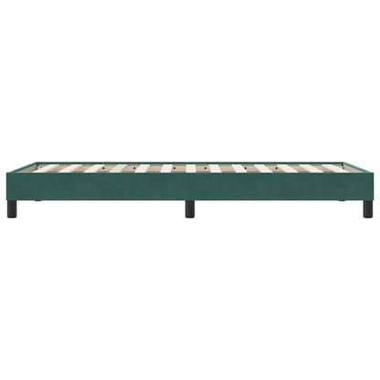 Bedframe zonder matras 90x210 cm fluweel donkergroen