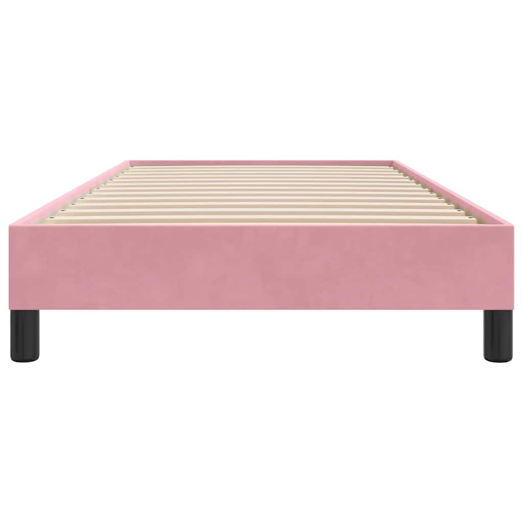 Bedframe zonder matras 90x210 cm fluweel roze