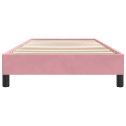 Bedframe zonder matras 90x210 cm fluweel roze