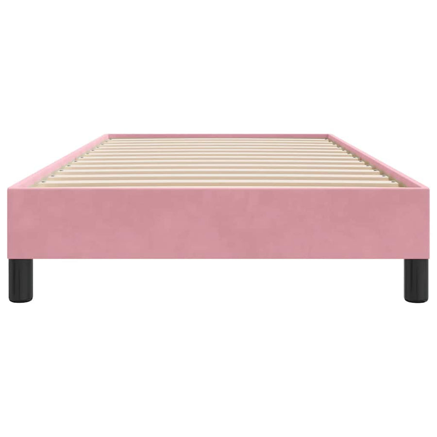 Bedframe zonder matras 90x210 cm fluweel roze