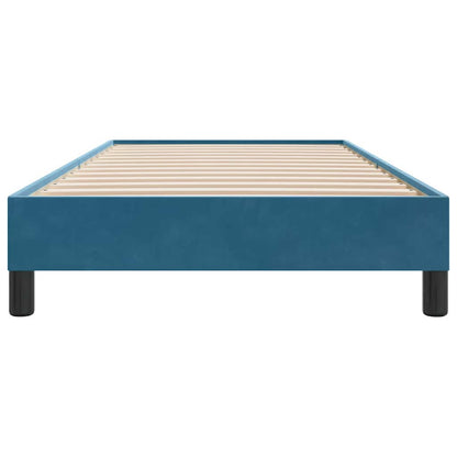 Bedframe zonder matras 100x210 cm fluweel donkerblauw