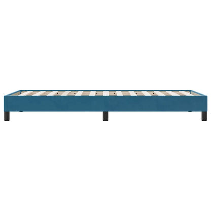 Bedframe zonder matras 100x210 cm fluweel donkerblauw