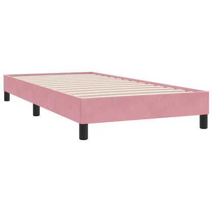Bedframe zonder matras 100x210 cm fluweel roze
