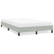 Bedframe 120x210 cm fluweel lichtgrijs