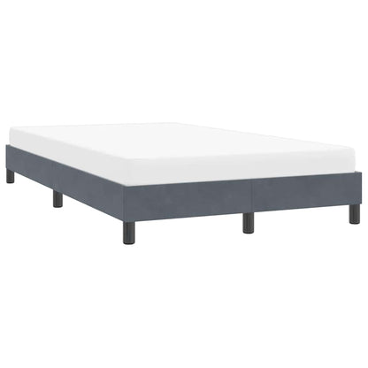 Bedframe zonder matras 120x210 cm fluweel donkergrijs