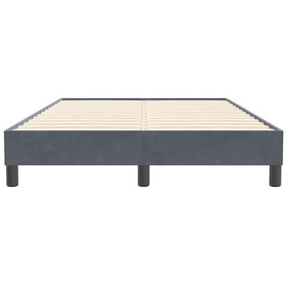 Bedframe zonder matras 120x210 cm fluweel donkergrijs