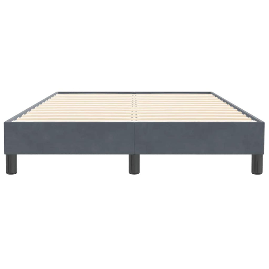 Bedframe zonder matras 120x210 cm fluweel donkergrijs