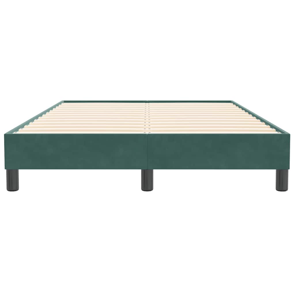 Bedframe zonder matras 120x210 cm fluweel donkergroen