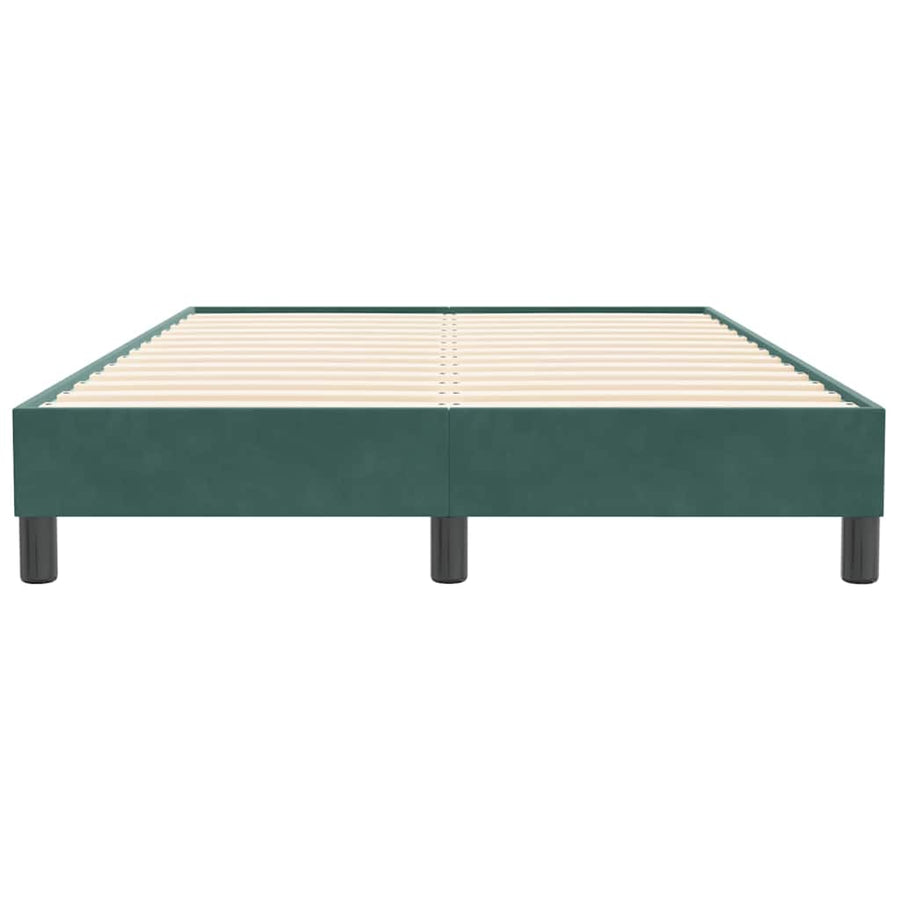 Bedframe zonder matras 120x210 cm fluweel donkergroen