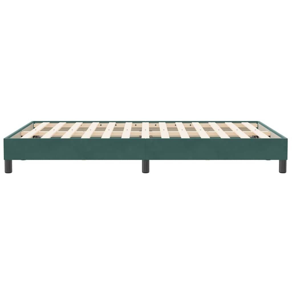 Bedframe zonder matras 120x210 cm fluweel donkergroen