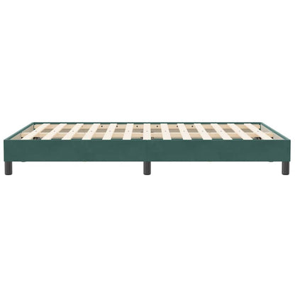 Bedframe zonder matras 120x210 cm fluweel donkergroen