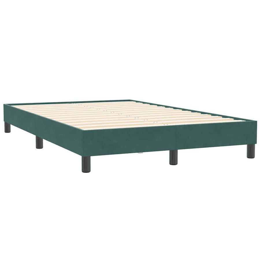 Bedframe zonder matras 120x210 cm fluweel donkergroen
