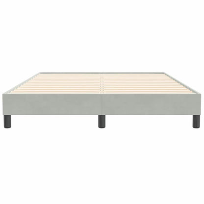 Bedframe zonder matras 140x210 cm fluweel lichtgrijs