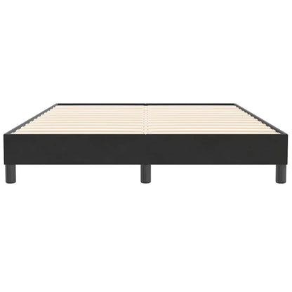 Bedframe zonder matras 140x210 cm fluweel zwart