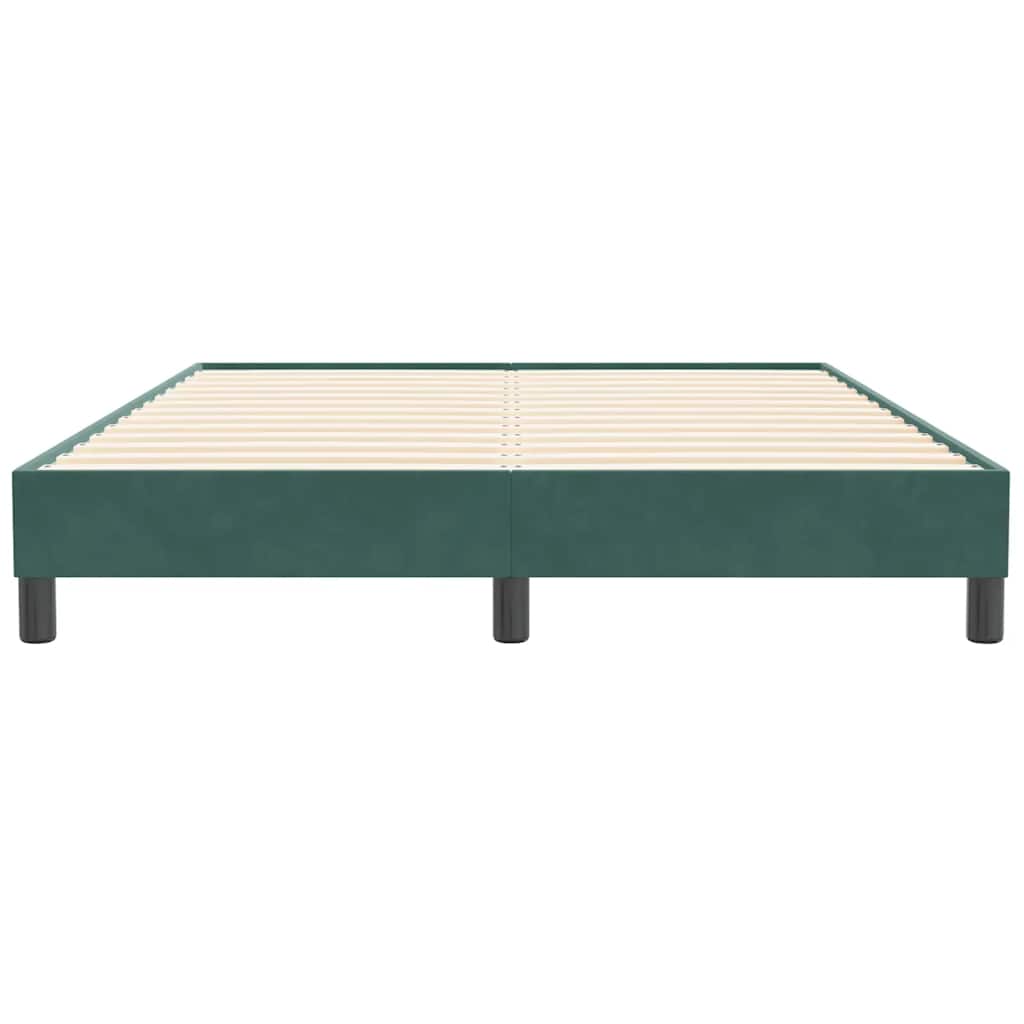Bedframe zonder matras 140x210 cm fluweel donkergroen