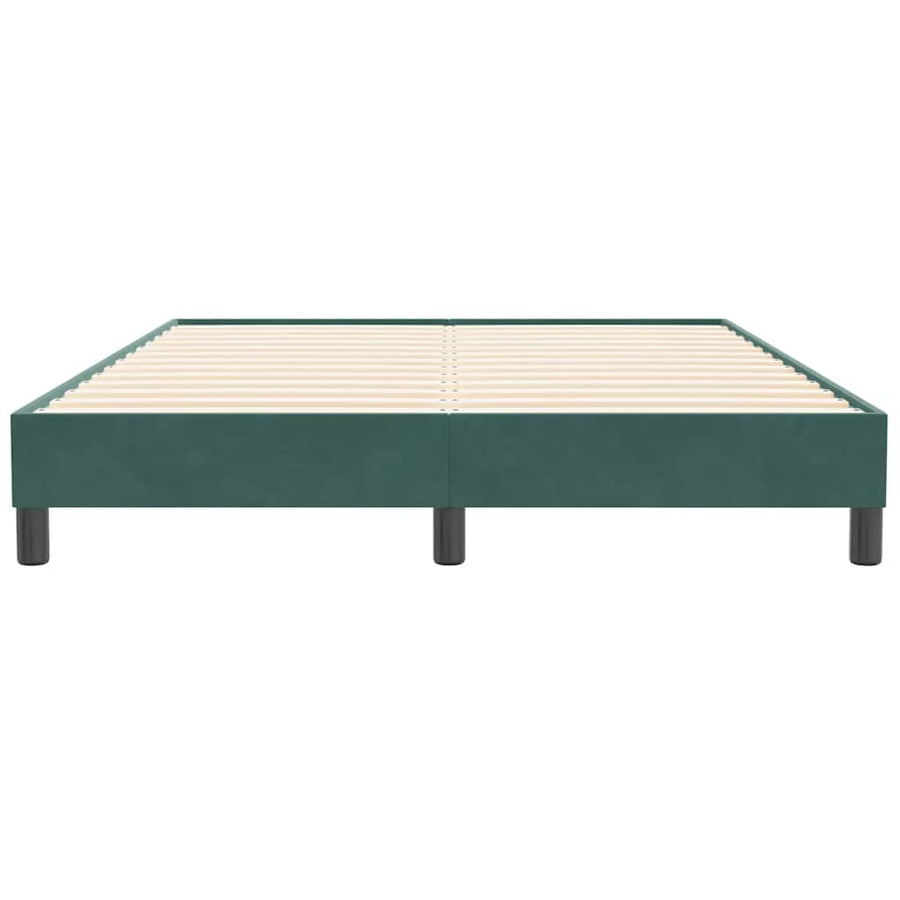 Bedframe zonder matras 140x210 cm fluweel donkergroen