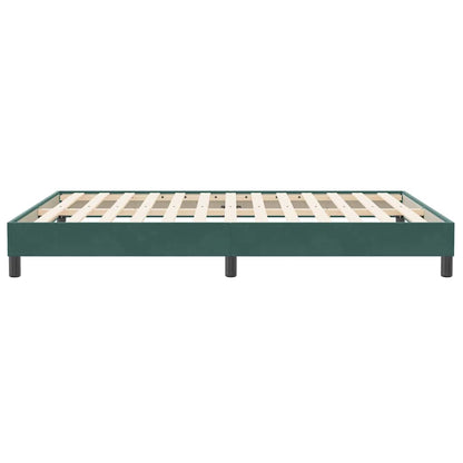 Bedframe zonder matras 140x210 cm fluweel donkergroen