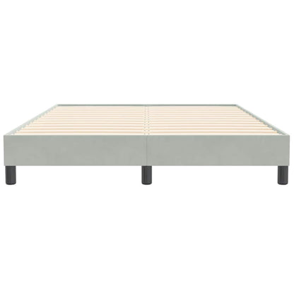 Bedframe zonder matras 160x210 cm fluweel lichtgrijs