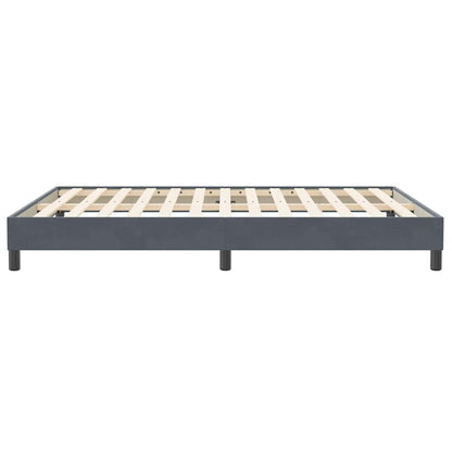 Bedframe zonder matras 160x210 cm fluweel donkergrijs