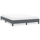 Bed frame without mattress 160x210 cm velvet dark grey