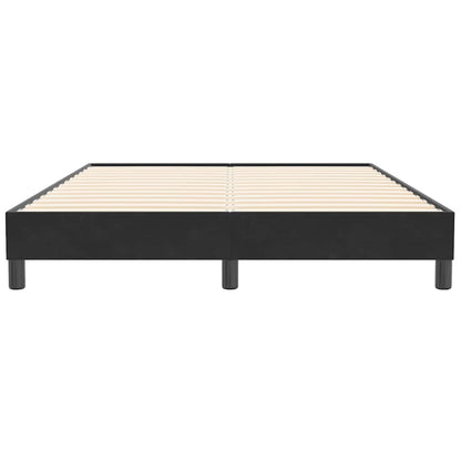 Bedframe zonder matras 160x210 cm fluweel zwart