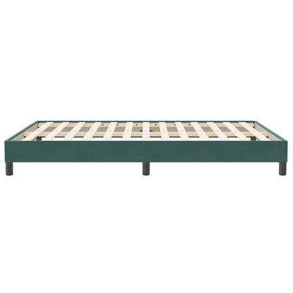 Bedframe zonder matras 160x210 cm fluweel donkergroen