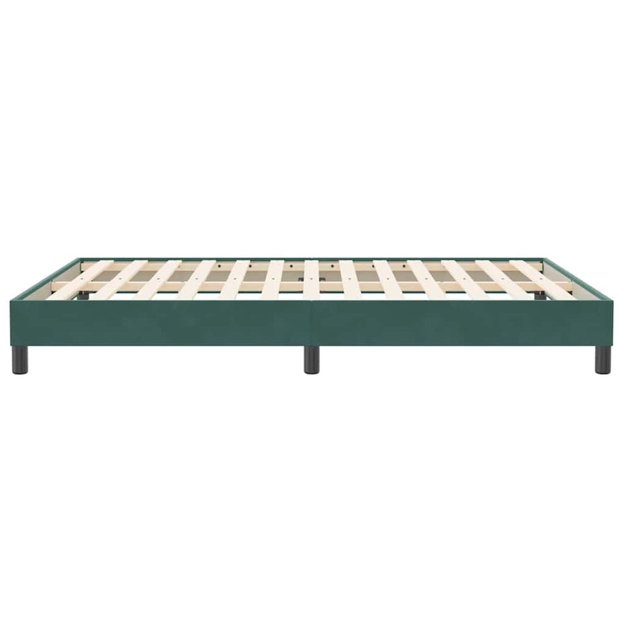 Bedframe zonder matras 160x210 cm fluweel donkergroen