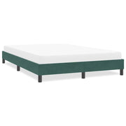Bed frame without mattress 160x210 cm velvet dark green
