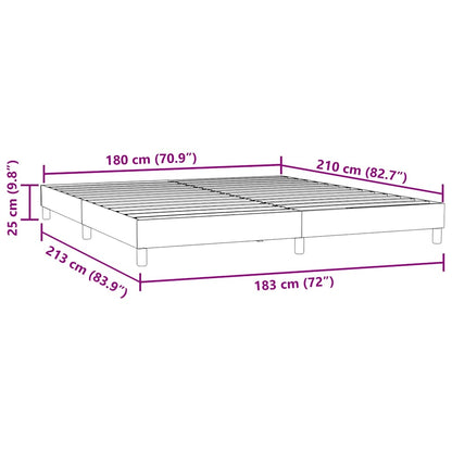 Bedframe zonder matras 180x210 cm fluweel lichtgrijs