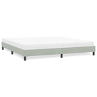 Bedframe 180x210 cm fluweel lichtgrijs