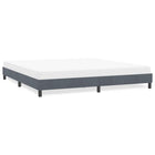 Bedframe 180x210 cm fluweel donkergrijs
