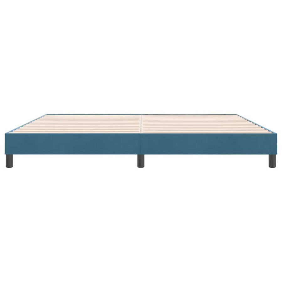 Bedframe zonder matras 180x210 cm fluweel donkerblauw