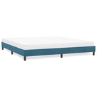 Bed frame without mattress 180x210 cm velvet dark blue