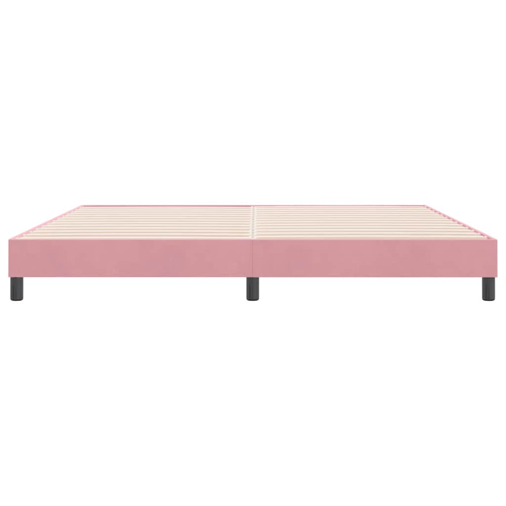 Bedframe zonder matras 180x210 cm fluweel roze