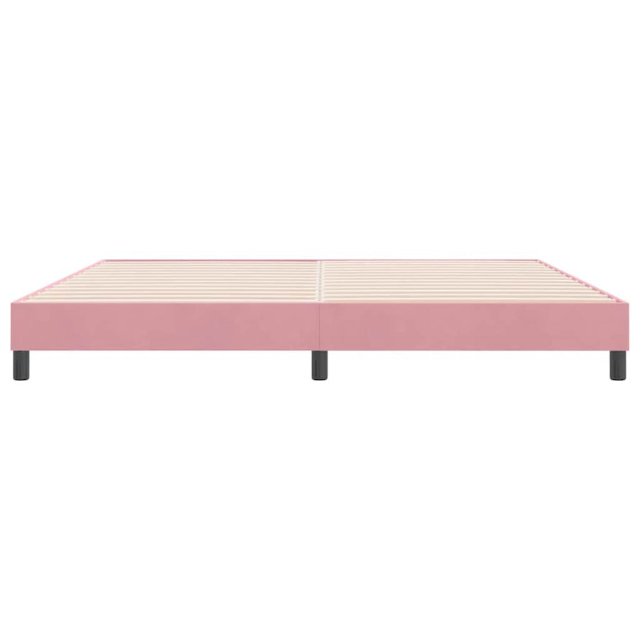Bedframe zonder matras 180x210 cm fluweel roze