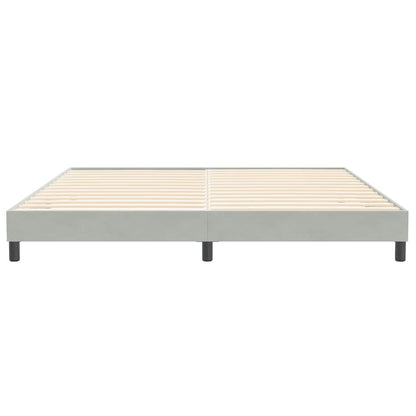 Bedframe zonder matras 200x210 cm fluweel lichtgrijs