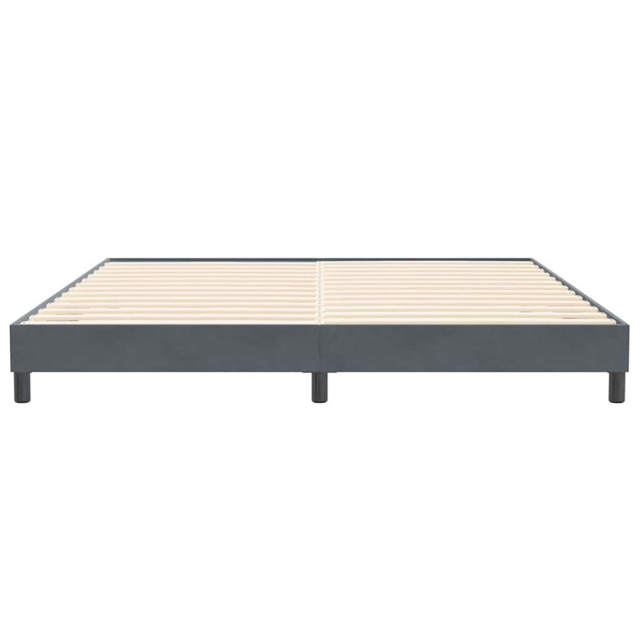 Bedframe zonder matras 200x210 cm fluweel donkergrijs
