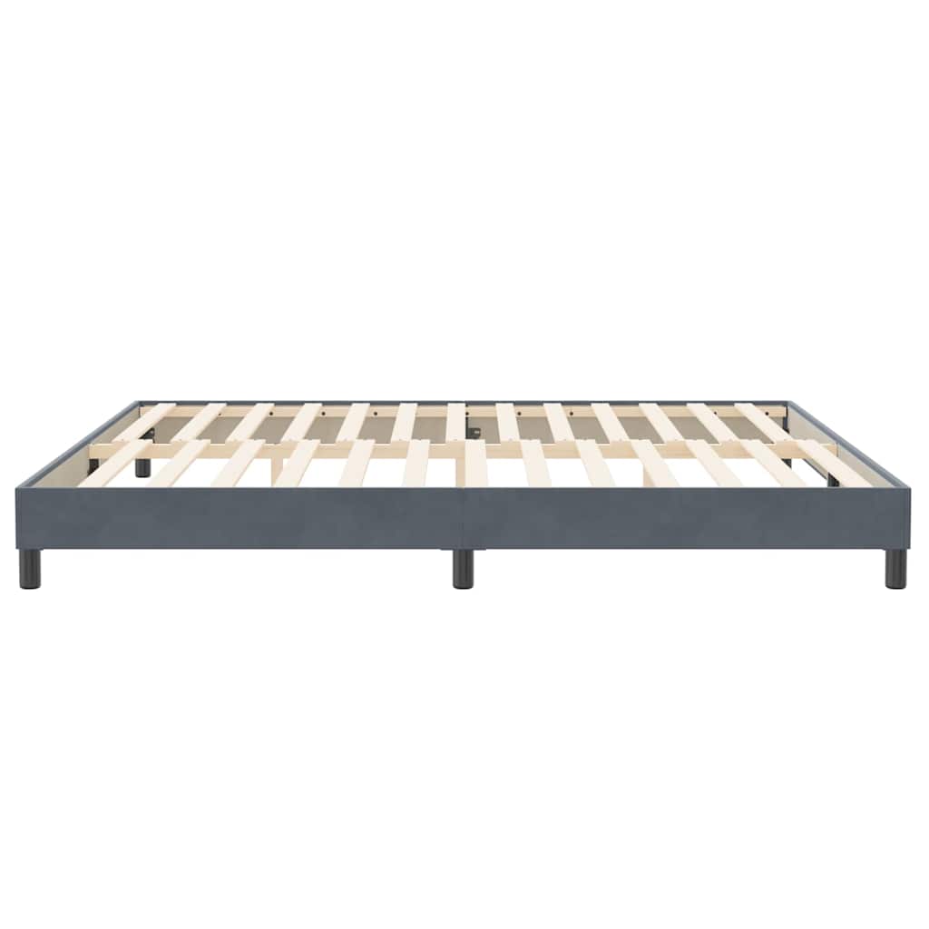 Bedframe zonder matras 200x210 cm fluweel donkergrijs