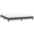 Bedframe 200x210 cm fluweel donkergrijs