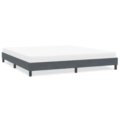 Bedframe zonder matras 200x210 cm fluweel donkergrijs