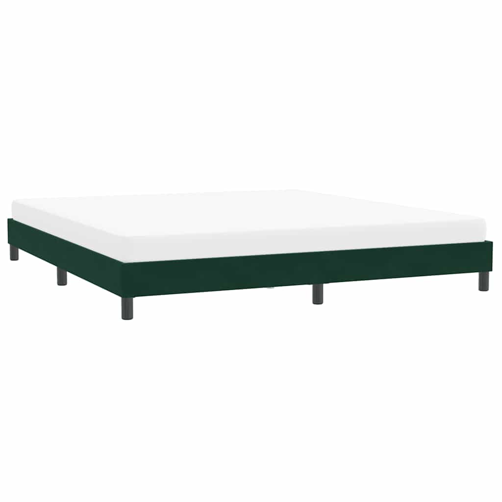 Bedframe zonder matras 200x210 cm fluweel donkergroen