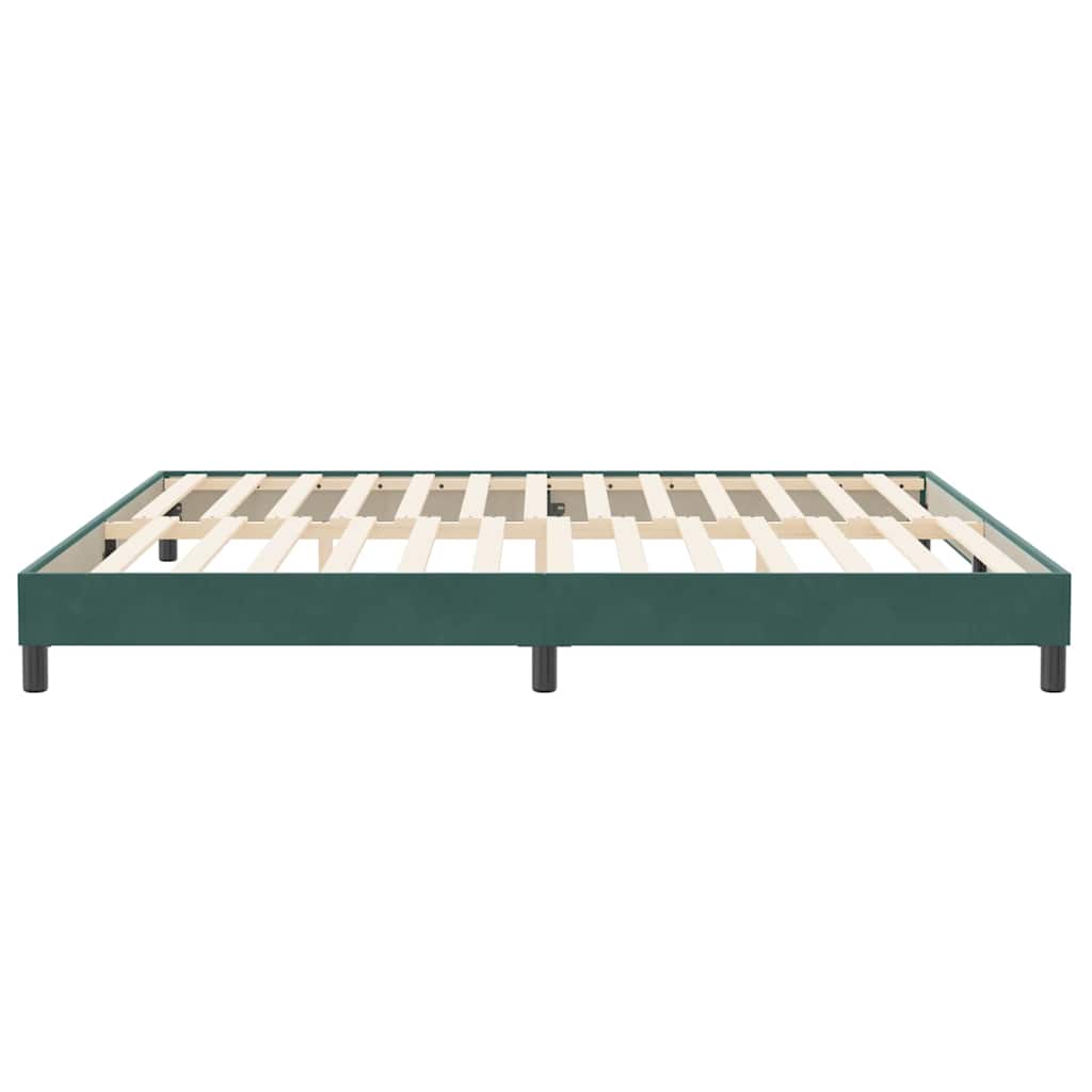 Bedframe zonder matras 200x210 cm fluweel donkergroen